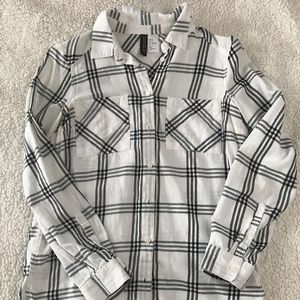 H&M Checkered Button Up